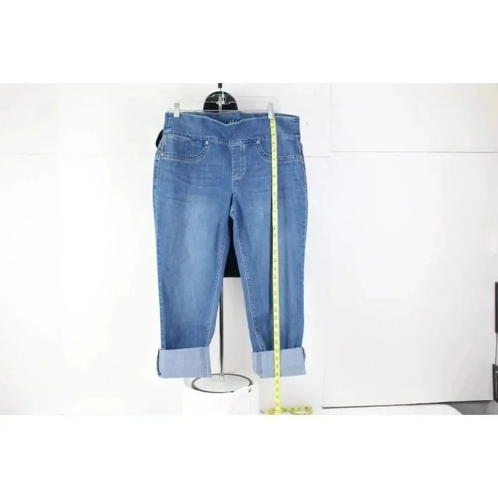 style&co ladies blue boyfriend jeans size 14